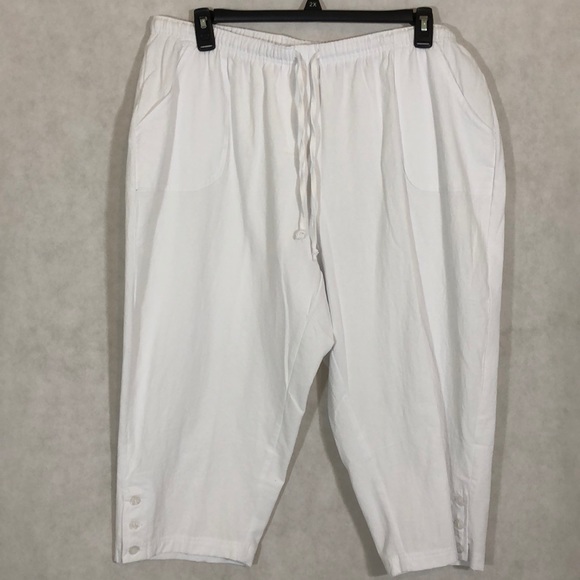 Rebecca Malone Womens Drawstring Capri 
